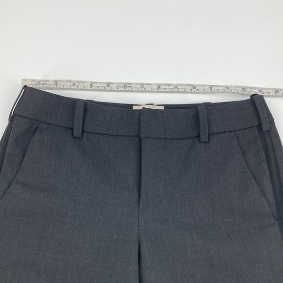 Zadig & Voltaire Womens Gray Wool Cropped Flat Front Dress Pants 34 US Size XS - Picture 15 of 16